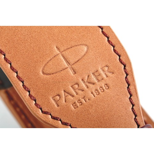 Кожаный чехол Parker для одной ручки, Brown